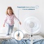 Grunkel Ventilador de pie 16" programable con 3 velocidades FAN-B16ECOTIMER y 60W de potencia con altura regulable de hasta