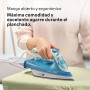 Braun FreeStyle 3 FI3144BL, Plancha de Vapor con Tecnología FreeGlide 3D, Suela SuperCeramic, Ultimate FastClean, Apagado