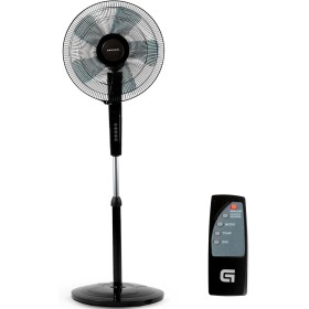 Grunkel Ventilador de pie programable 16" con 3 velocidades FAN-N16ECOTIMER y 60W con mando distancia, con altura regulable de