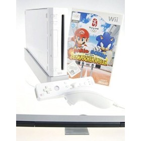 Nintendo Wii Konsole in weiss mit Mario & Sonic bei den Olympischen Spielen 2008