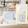 Cinta de etiquetas, 12mm x 30mm Etichette di stoccaggio domestico, Impermeable Nastro Etichetta Autoadesivo, Sin BPA (Blanco,