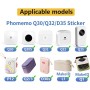 Cinta de etiquetas, 12mm x 30mm Etichette di stoccaggio domestico, Impermeable Nastro Etichetta Autoadesivo, Sin BPA (Blanco,