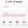 Cinta de etiquetas, 12mm x 30mm Etichette di stoccaggio domestico, Impermeable Nastro Etichetta Autoadesivo, Sin BPA (Blanco,