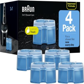 Braun Clean & Renew cartucce Refill CCR, 4 Conte (Packaging possono variare)