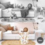Clastyle Cestos Almacenaje Infantil Alfabeto Cesta Ropa Sucia Plegable para Habitación Infantil Dormitorio Cajas de Almacenaje