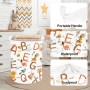 Clastyle Cestos Almacenaje Infantil Alfabeto Cesta Ropa Sucia Plegable para Habitación Infantil Dormitorio Cajas de Almacenaje