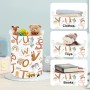 Clastyle Cestos Almacenaje Infantil Alfabeto Cesta Ropa Sucia Plegable para Habitación Infantil Dormitorio Cajas de Almacenaje