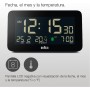 Braun Reloj Despertador Digital Fecha, Mes y Temperatura en Pantalla, Pantalla LCD Negativa, Ajuste rápido, Alarma de pitido