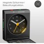 Braun Reloj Despertador de Viaje analógico clásico función Snooze, diseño Vintage, tamaño Compacto, Movimiento de Cuarzo