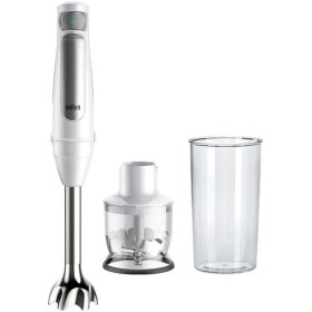 Braun MultiQuick 7 MQ 7020 WH Batidora de Mano 1000W, Pie Extraíble Acero Inoxidable, Tecnología PowerBell VPlus, Juego 2