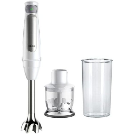 Braun MultiQuick 7 MQ 7020 WH Batidora de Mano 1000W, Pie Extraíble Acero Inoxidable, Tecnología PowerBell VPlus, Juego 2