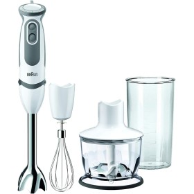 Braun Minipimer 5 MQ 5035 Sauce - Batidora de mano, 750 w potencia, 21 velocidades, vaso medidor 0,6l, campana