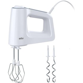 Braun Batidora de Varillas Multimix 3 HM3100WH de 500 W de Potencia, Varillas de Acero Inoxidable, 5 Velocidades, Clase A, Color