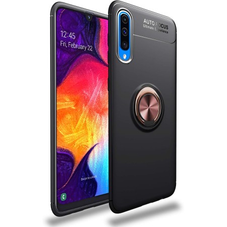 SORAKA Funda para Samsung Galaxy A50 con Anillo Funda TPU Suave Funda Samsung Galaxy A30s con Placa de Metal para Soporte