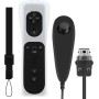 OSTENT El sensor de movimiento del mando a distancia con cable Nunchuck + Combo compatible para la consola Nintendo Wii Color