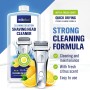 Limpiador de cabezales de afeitado - Recarga para cartuchos de limpieza compatible con Braun Clean & Renew, hasta 5 usos