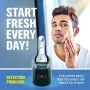 Limpiador de cabezales de afeitado - Recarga para cartuchos de limpieza compatible con Braun Clean & Renew, hasta 5 usos