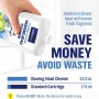 Limpiador de cabezales de afeitado - Recarga para cartuchos de limpieza compatible con Braun Clean & Renew, hasta 5 usos