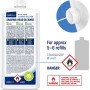 Limpiador de cabezales de afeitado - Recarga para cartuchos de limpieza compatible con Braun Clean & Renew, hasta 5 usos