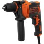 BLACK+DECKER BEH710K Taladro Percutor con Cable 710 W, Portabrocas 13 mm, Impactos 0-47.600 ipm & A7188-XJ Kit de 50 Piezas,