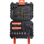 BLACK+DECKER BEH710K Taladro Percutor con Cable 710 W, Portabrocas 13 mm, Impactos 0-47.600 ipm & A7188-XJ Kit de 50 Piezas,