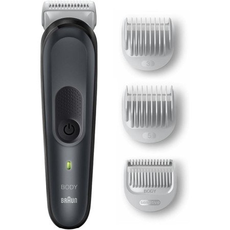 Braun Body Groomer Series 3 3350 - Maquinilla de afeitar corporal para pecho, axilas, ingles y más, incluye peines para longitud