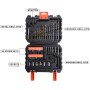 BLACK+DECKER BEH710K Taladro Percutor con Cable 710 W, Portabrocas 13 mm, Impactos 0-47.600 ipm & A7188-XJ Kit de 50 Piezas,