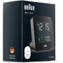 Braun Reloj Despertador Digital Snooze, Pantalla LCD Negativa, configuración rápida, Alarma Crescendo Beep en Negro, Modelo