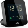 Braun Reloj Despertador Digital Snooze, Pantalla LCD Negativa, configuración rápida, Alarma Crescendo Beep en Negro, Modelo