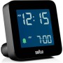 Braun Reloj Despertador Digital Snooze, Pantalla LCD Negativa, configuración rápida, Alarma Crescendo Beep en Negro, Modelo