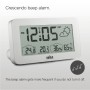Estación meteorológica y reloj digital controlado por radio Braun para la zona horaria de Europa Central (DCF) con temperatura y