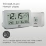 Estación meteorológica y reloj digital controlado por radio Braun para la zona horaria de Europa Central (DCF) con temperatura y