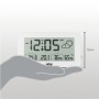 Estación meteorológica y reloj digital controlado por radio Braun para la zona horaria de Europa Central (DCF) con temperatura y