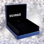 SILVEGO - LPS1397WH - Pendientes de Plata con Ópalo Sintético Blanco