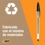 BIC Cristal Original Bolígrafos de Punta Media (1,00 mm) con Tapón y Capuchón a Juego - Azul, Caja de 10