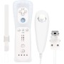 OSTENT El sensor de movimiento del mando a distancia con cable Nunchuck + Combo compatible para la consola Nintendo Wii Color