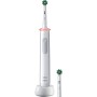 Oral-B Pro 3 3000 Cepillo de Dientes Eléctrico con Mango Recargable y 2 Cabezales, Diseñado Por Braun - Blanco y Negro