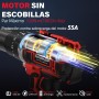 SundpeyPRO Taladro Percutor a Bateria 21V - 120Nm Sin Escobillas Taladro Atornillador Batería con 2x4.0Ah Baterías, 20+3 Ajuste