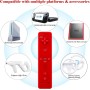 OSTENT El sensor de movimiento del mando a distancia con cable Nunchuck + Combo compatible para la consola Nintendo Wii Color