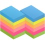 ZCZN Notas adhesivas 51 x 38 mm, Posits en 6 colores neón, Sticky Notes, Notas adhesivas autoadhesivas 100 hojas/bloque, 12