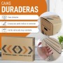 MARCPRINT Pack 10 Cajas Mudanza + Malla - Cajas Carton Mudanza (43x30x25cm) Reforzadas y Resistentes - Cajas de Cartonn