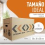 MARCPRINT Pack 10 Cajas Mudanza + Malla - Cajas Carton Mudanza (43x30x25cm) Reforzadas y Resistentes - Cajas de Cartonn