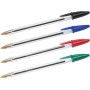 Bic Cristal Original Bolígrafos - Blíster de 5 Unidad, Espunta Media (1.0 mm), Color Azul