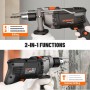 DOVAMAN Taladro Percutor con Cable de 850W y Portabrocas Metálico de 13mm – Velocidad Variable 0–3000 RPM – Para Hormigón,