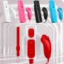 OSTENT Control remoto con sensor de movimiento + Nunchuck con cable Combo compatible con consola Nintendo Wii Color rojo