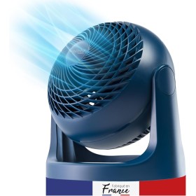 Iris Ohyama Woozoo, 23m², Ventilador de mesa, Azul, 3 velocidades, Silencioso, Potente,Escritorio, Portátil, Sobremesa, Table