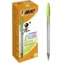 BIC Cristal Fun bolígrafos Punta Ancha (1,6 mm) – Turquesa, Caja de 20 unidades