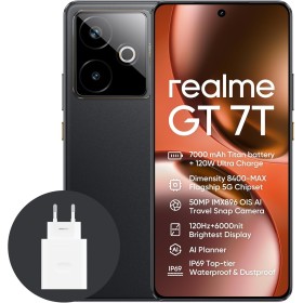 realme GT 7T 5G Smartphone,12+256GB, Batería de 7000 mAh,Carga de 120W,Procesador Dimensity 8400-MAX,IMX896 50MP Cámara,AI