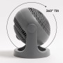 Iris Ohyama Woozoo, 23m², Ventilador de mesa, Azul, 3 velocidades, Silencioso, Potente,Escritorio, Portátil, Sobremesa, Table