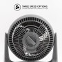 Iris Ohyama Woozoo, 23m², Ventilador de mesa, Azul, 3 velocidades, Silencioso, Potente,Escritorio, Portátil, Sobremesa, Table